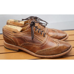 Bed Stu Lita K III leather oxford shoes in a brown, distressed finish. Size 9.5